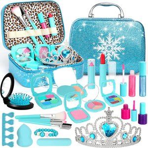 ❄NEW FROZEN  Makeup Case With Makeup/Jewelry For Girls +Gifts